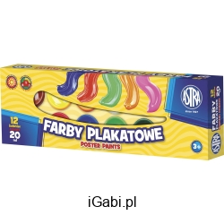 FARBY PLAKATOWE 12 KOL.20ML